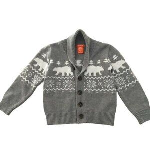 Joe Fresh Polar Bear Knit Cardigan Sweater 3T